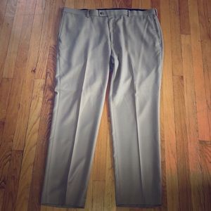 Classic Beige Dress Pants by Louis Raphael